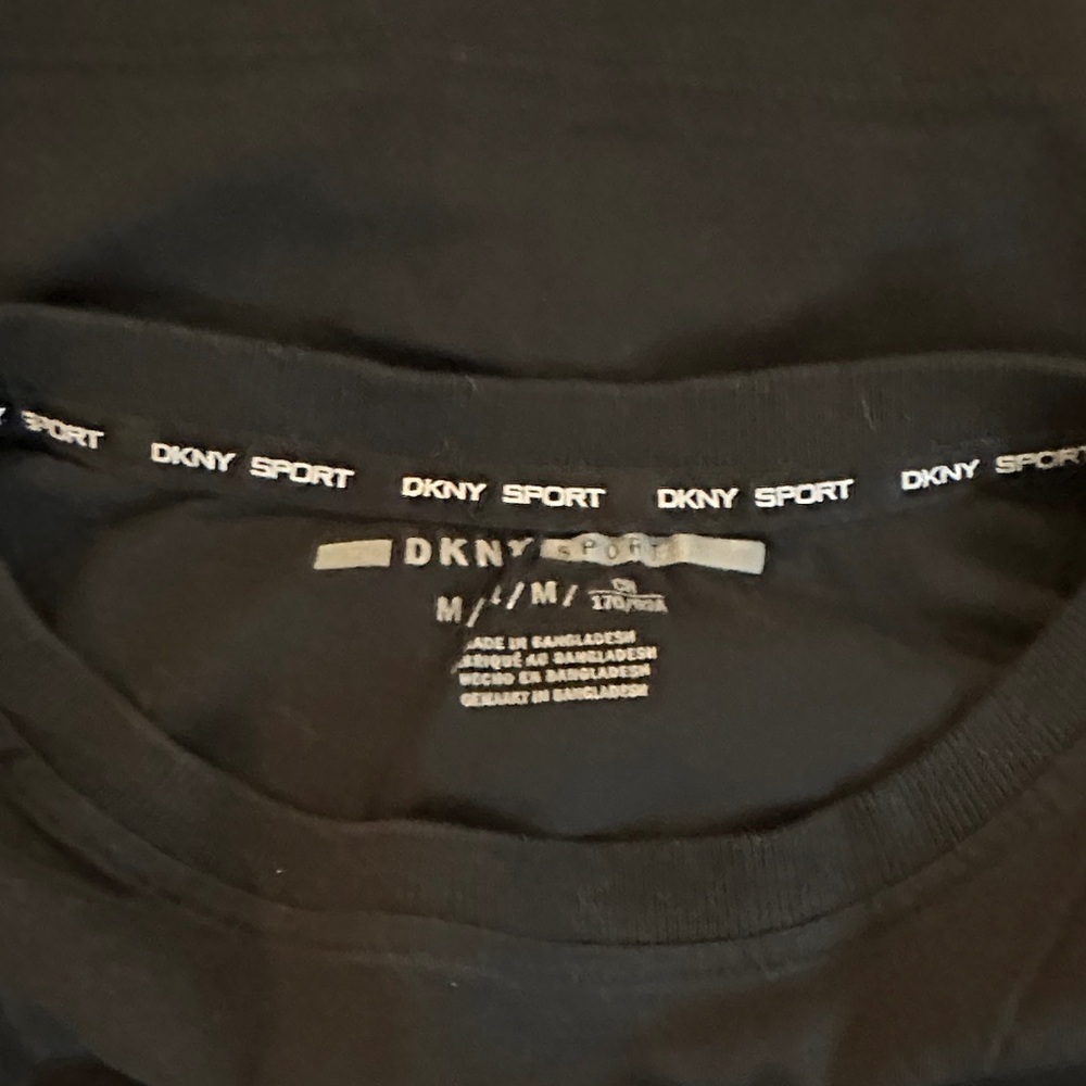 DKNY Black Logo T-Shirt and Leggings Ensemble - Picture 2 of 4